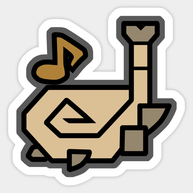 Hunting Horn | Monster Hunter Sticker by YhaniDoriasArts